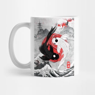 Japanese Koi Fish yingyang Mug